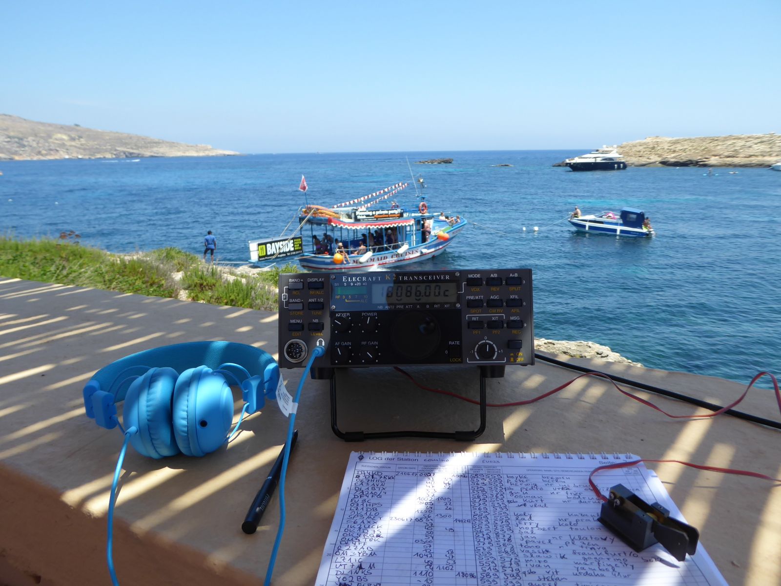 Operating as 9H3ND on Comino Island